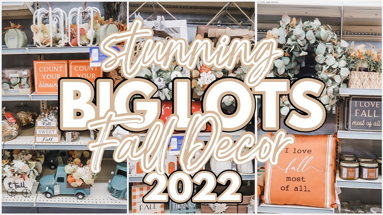 *STUNNING* BIG LOTS FALL DECOR 2022 | SHOP WITH ME AT BIG LOTS FOR FALL DECOR 2022