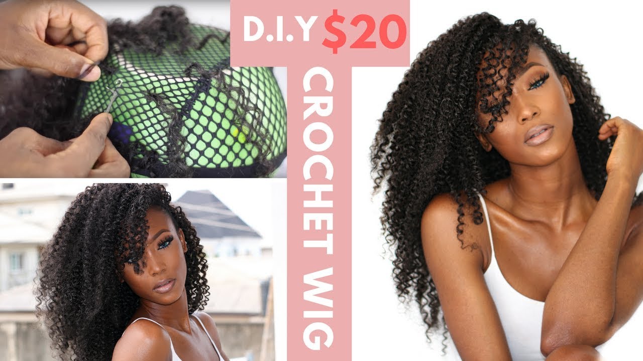 DIY CROCHET WIG TUTORIAL || BOUJEE ON A $20 HAIR BUDGET || SLAY CHEAP HAIR || #HOWTOMAKEACROCHETWIG