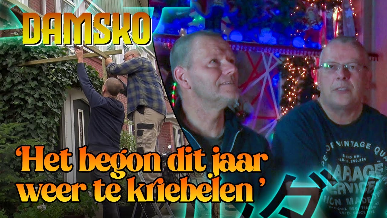 Rob en Rudi uit Noord maken een hele uitbouw voor hun kerstversieringen - NOORDERLICHT