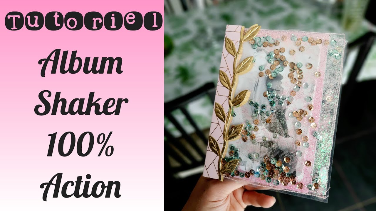 TUTO ALBUM SHAKER 100% ACTION * Super facile * Chat Scrap *