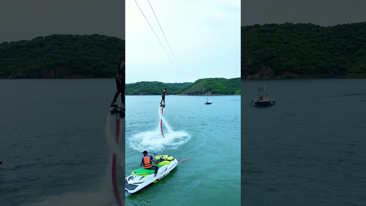 Learn the basics, ride the waves, and fly high with Flyboarding at Mangla Water Resort! 🌊✨