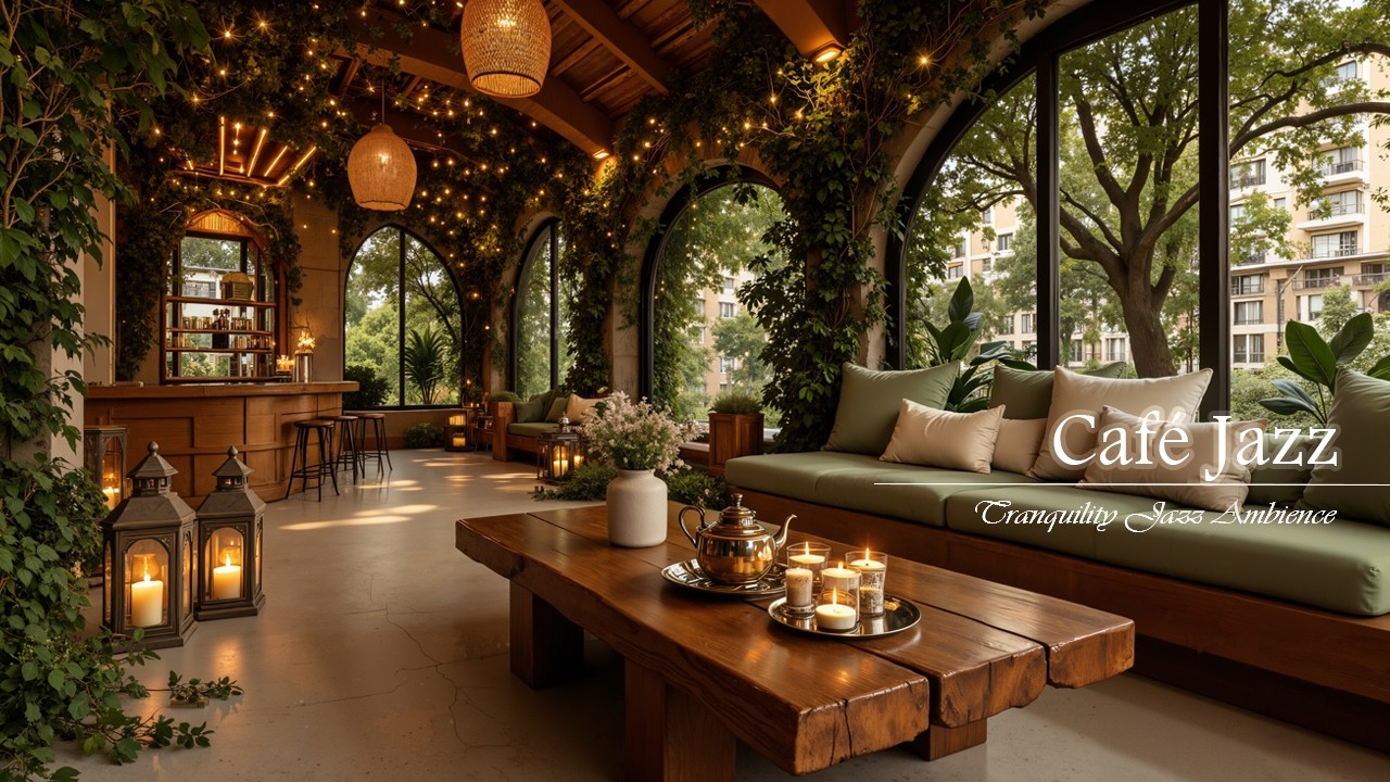 Cozy Coffee Shop Ambience With Tranquil Jazz | Positive Morning With Gentle Jazz for Relax & Focus