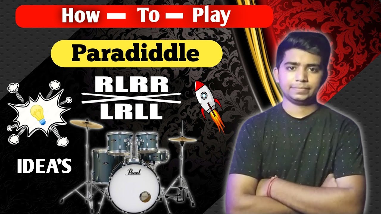 How To Play paradiddle | Drum Lessons: Learn Paradiddles for Free - BEGINNERS - kaise Bajaye