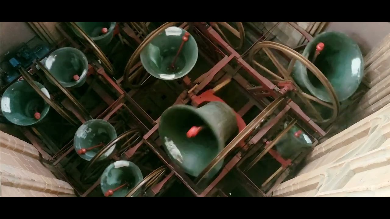 Bell ringing in the belfry at Coventry Cathedral