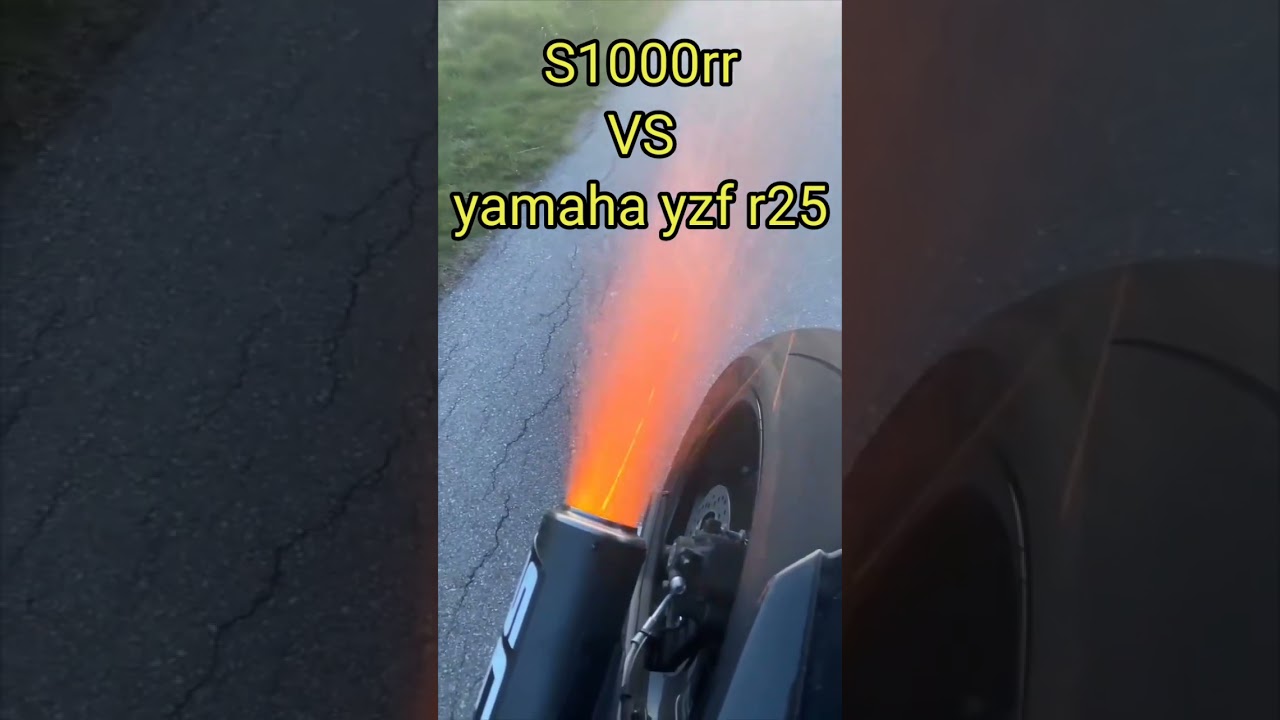 S1000rr VS Yamaha yzf r25