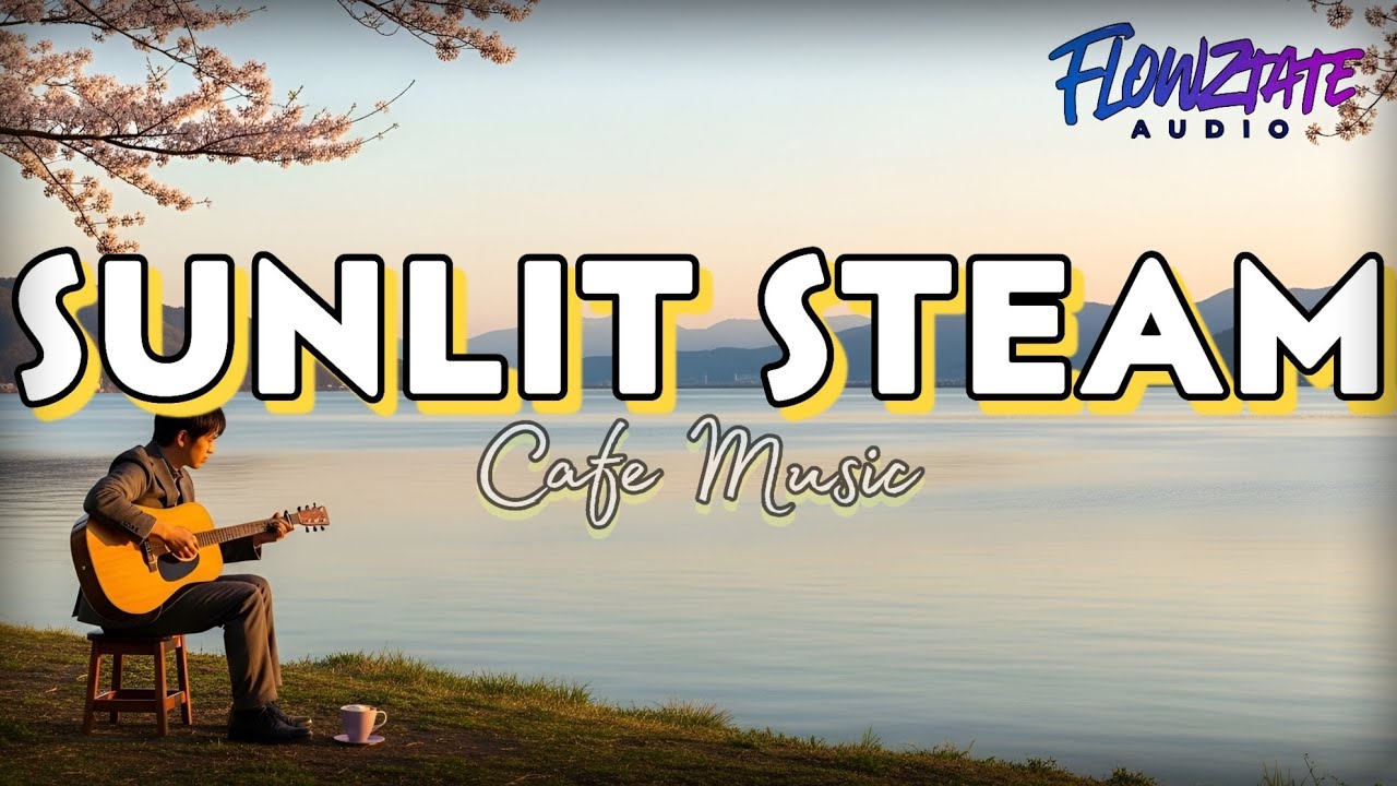 Sunlit Steam 🌅🎸 | Morning Spring Acoustic Cafe Music with Vocals | Flowztate Audio