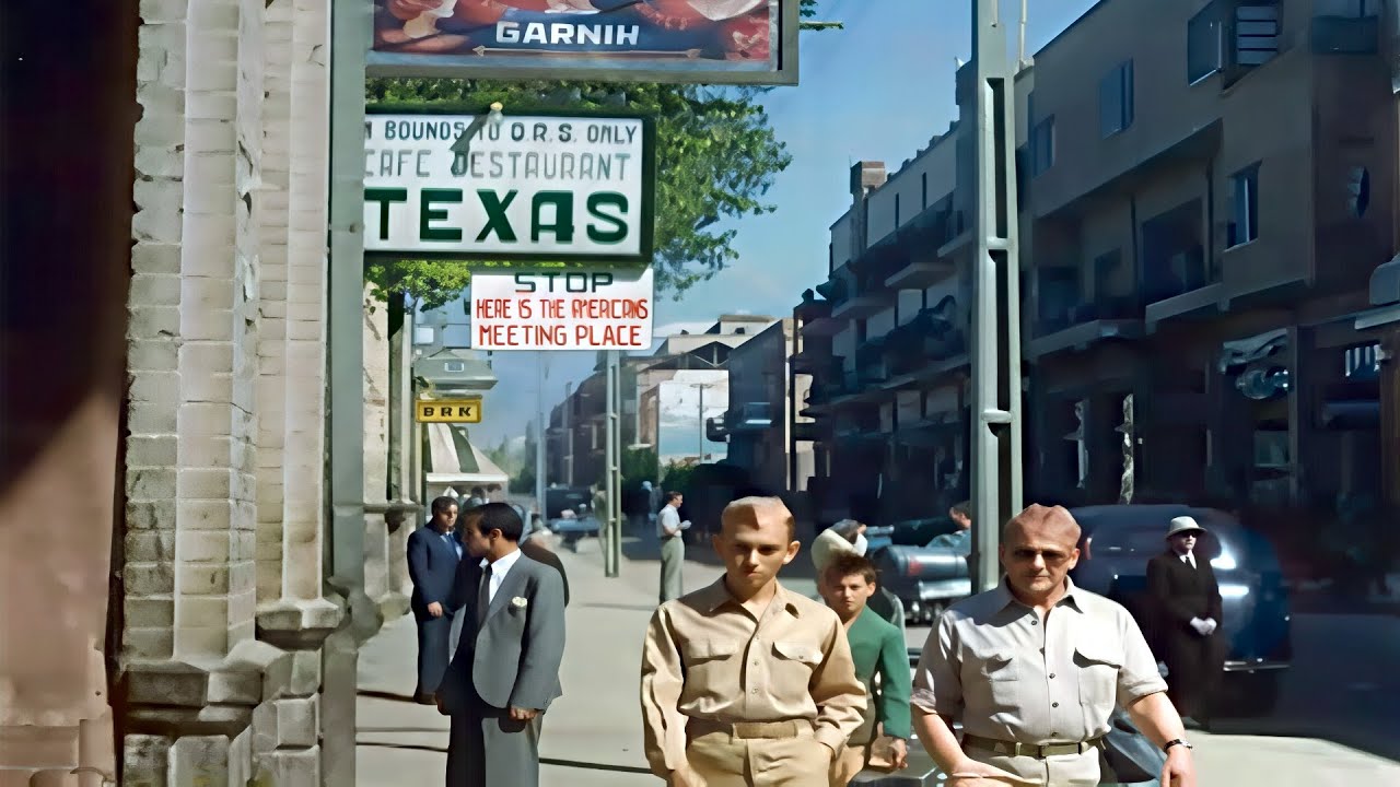 Tehran, Iran 1940s in Color, during World War II [60fps,Remastered] w/sound design Added