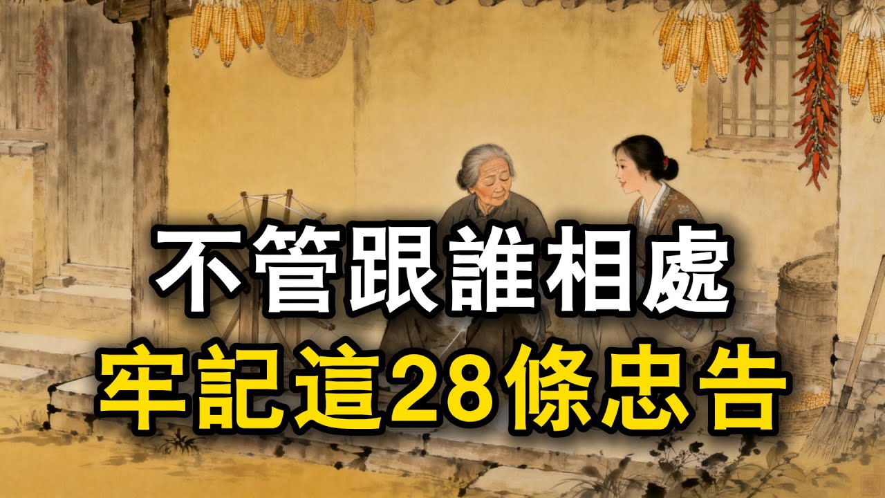 不管跟誰相處，牢記這28條忠告#观人识人 #识人术 #强者思維 #認知 #自我提升 #認知覺醒 #爲人處世