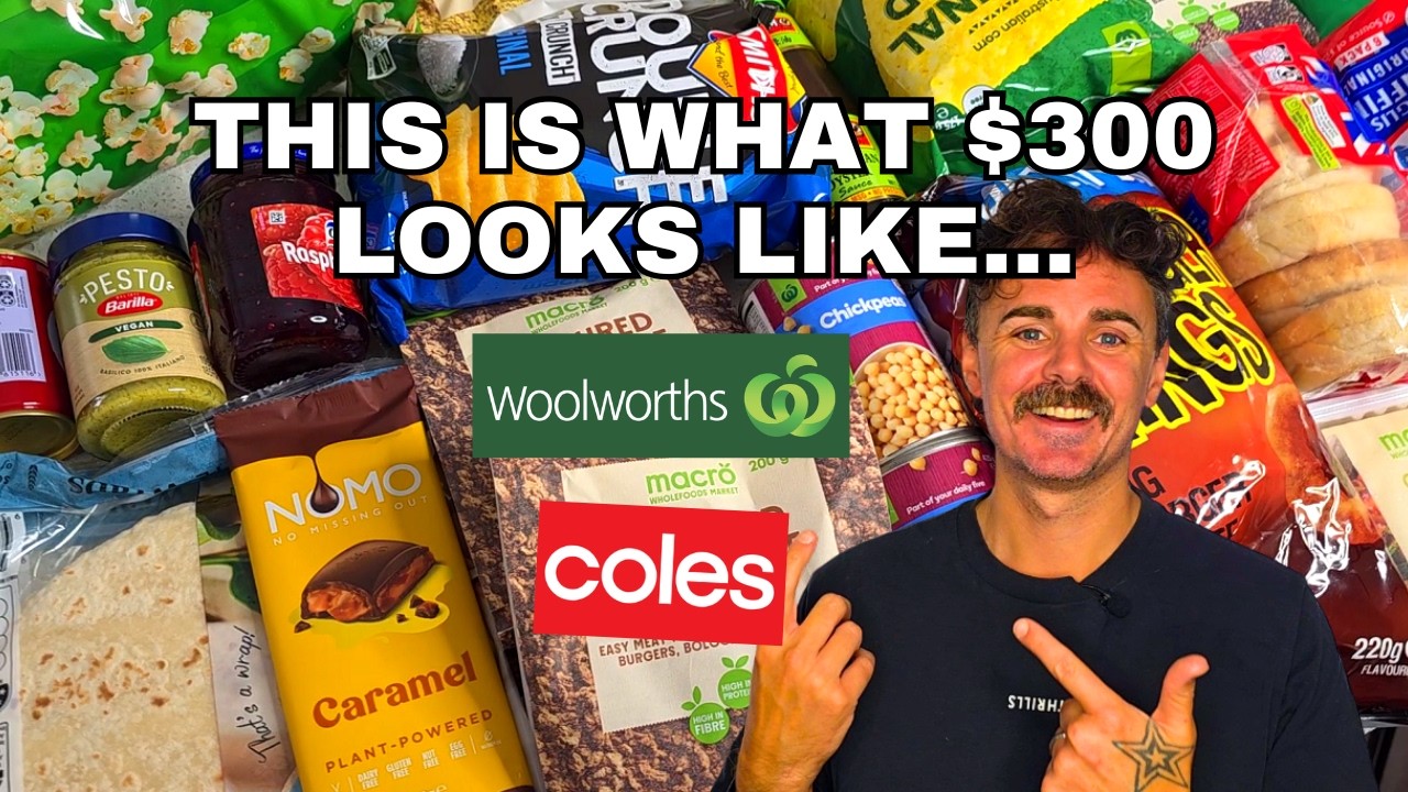 Что можно купить на 300 долларов веганской семье в Австралии | Woolworths & Coles