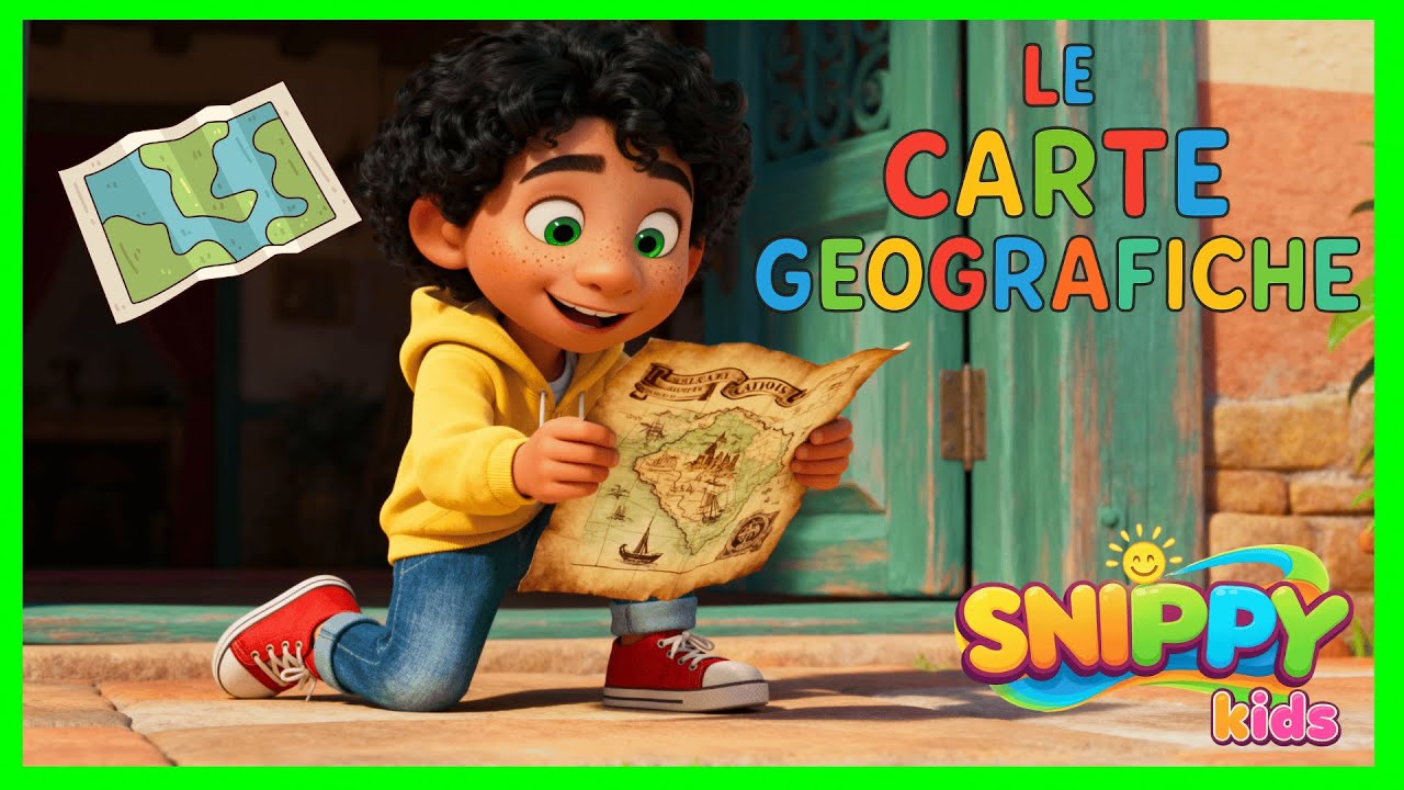 Le carte geografiche - Mappe e carte geografiche - Orientamento per bambini
