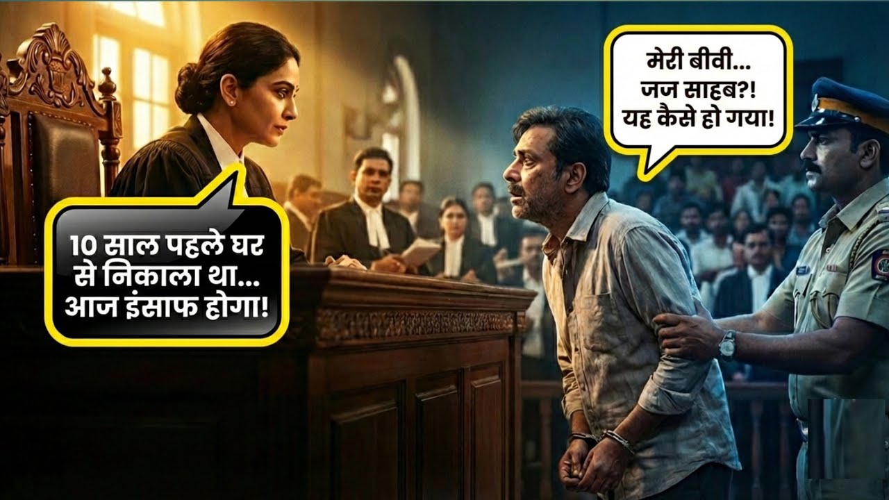 10 साल पहले जिस पति ने दहेज के लिए घर से निकाला, आज वही पति मुजरिम बनकर जज पत्नी के सामने खड़ा था।