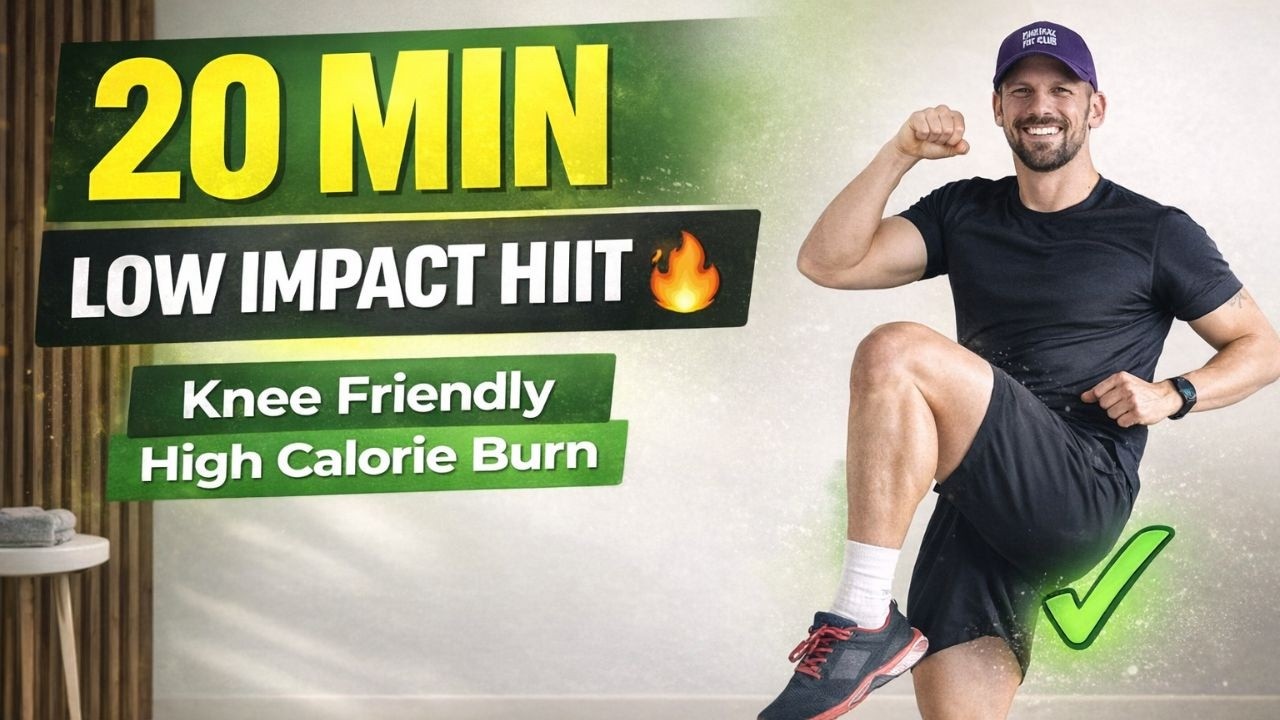 20 MIN LOW IMPACT HIIT 🔥 Knee Friendly, High Calorie Burn Loose Fat