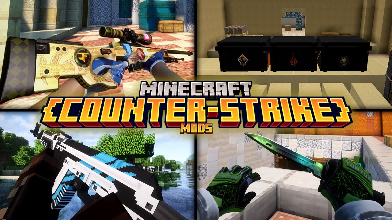 Top 10 Best Minecraft Counter-Strike Mods + Textures ! (2025)
