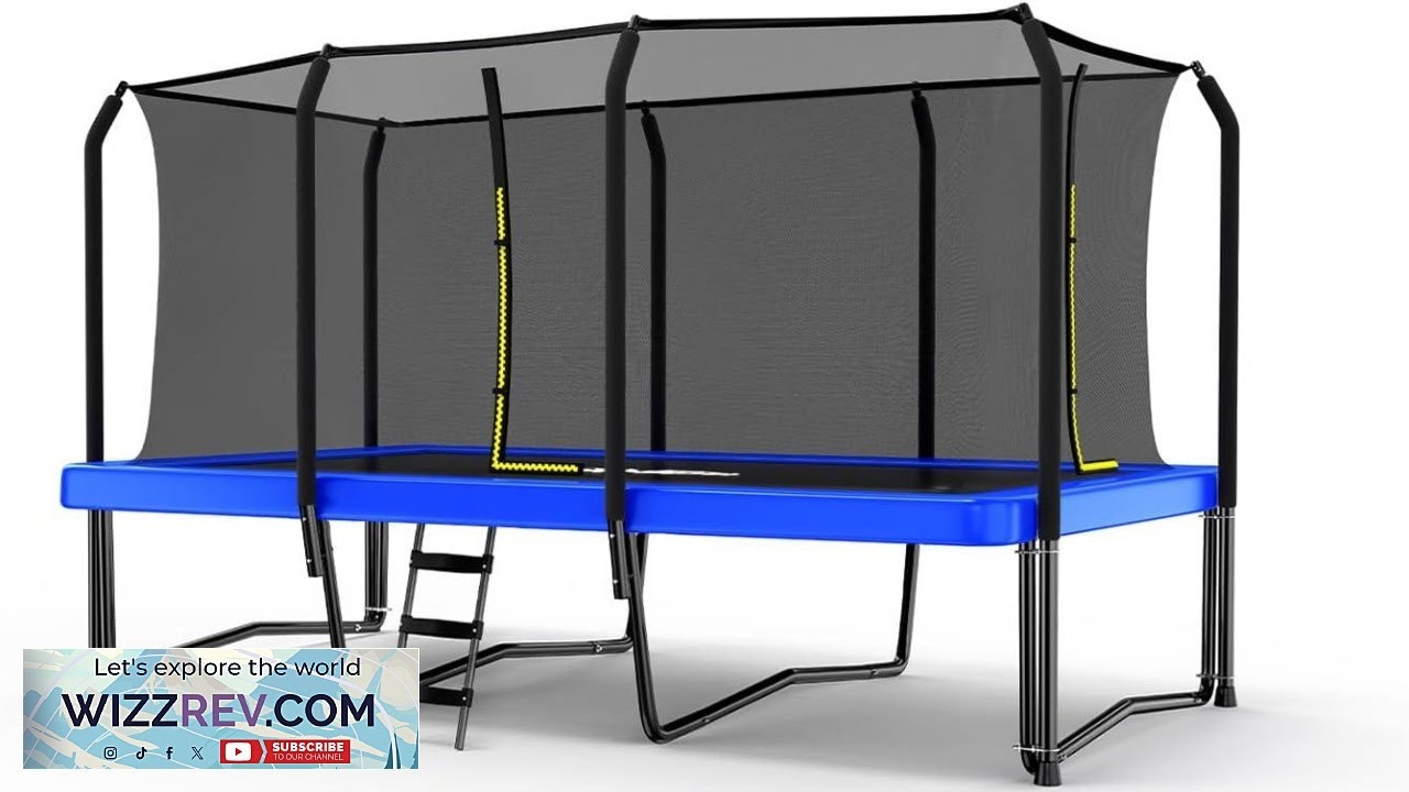Zupapa 1500LBS Weight Capacity Rectangle Trampoline 10x17FT 9X15FT 8X14FT Outdoor Square Review