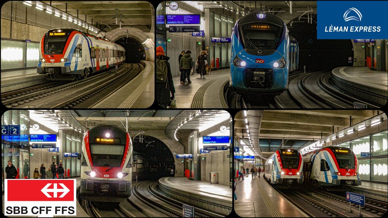 Spot de Léman Express et CFF RE dans le CEVA de Genève !