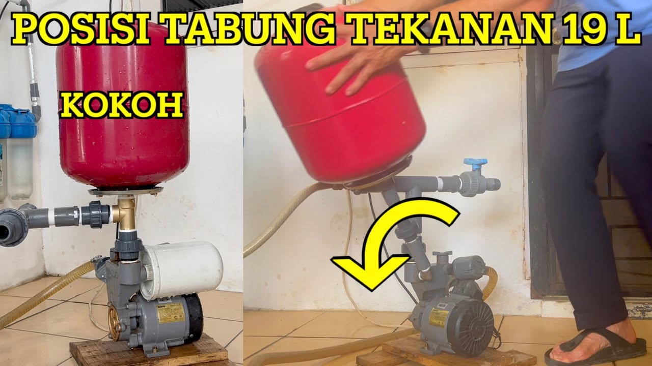 Cara Pasang Tabung Tekanan Shimizu 19L Pada Pompa Sumur Dangkal