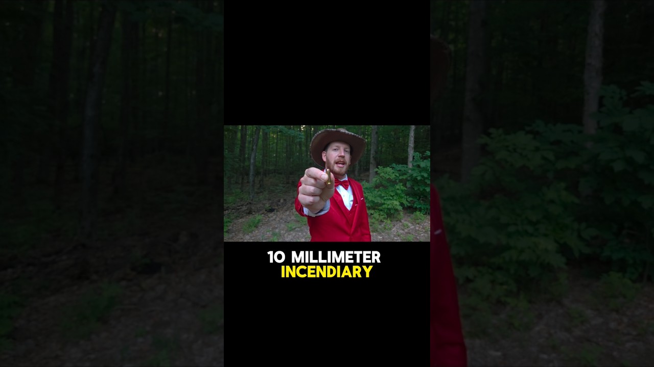10mm incendiary ammo gone wrong #wrong #test #experiment #fire