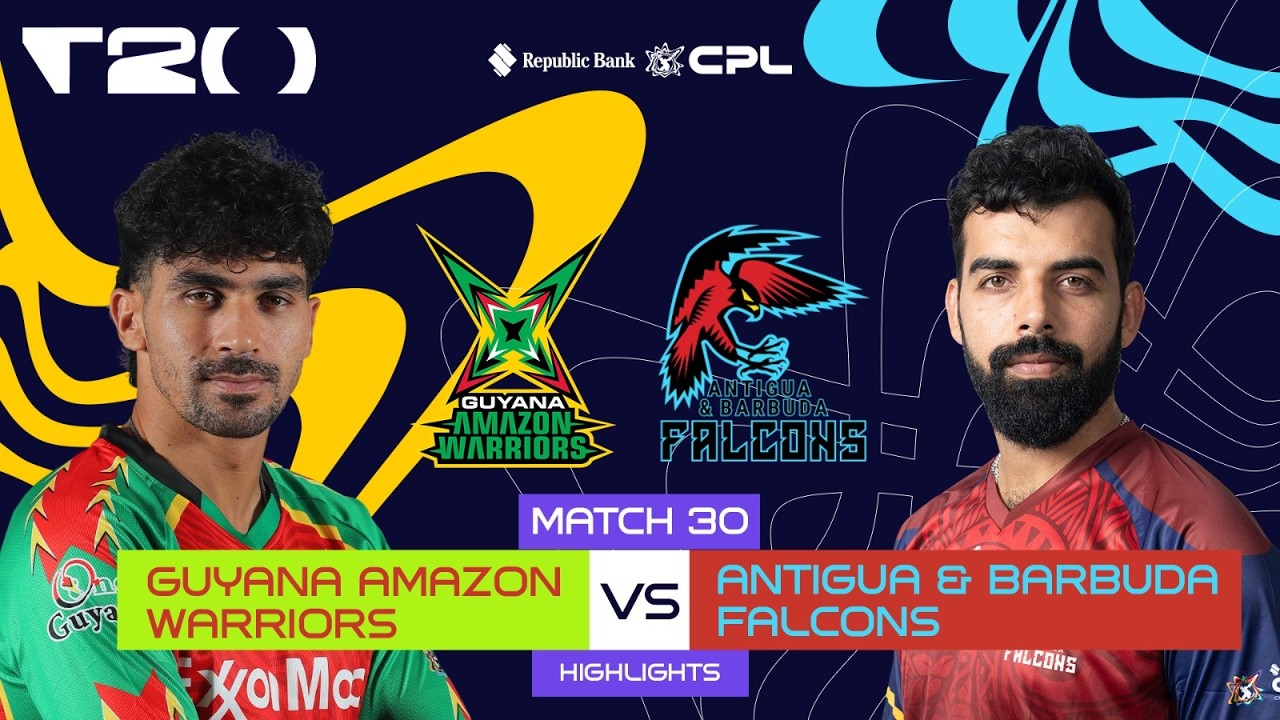Highlights | Guyana Amazon Warriors vs Antigua & Barbuda Falcons | CPL 2026