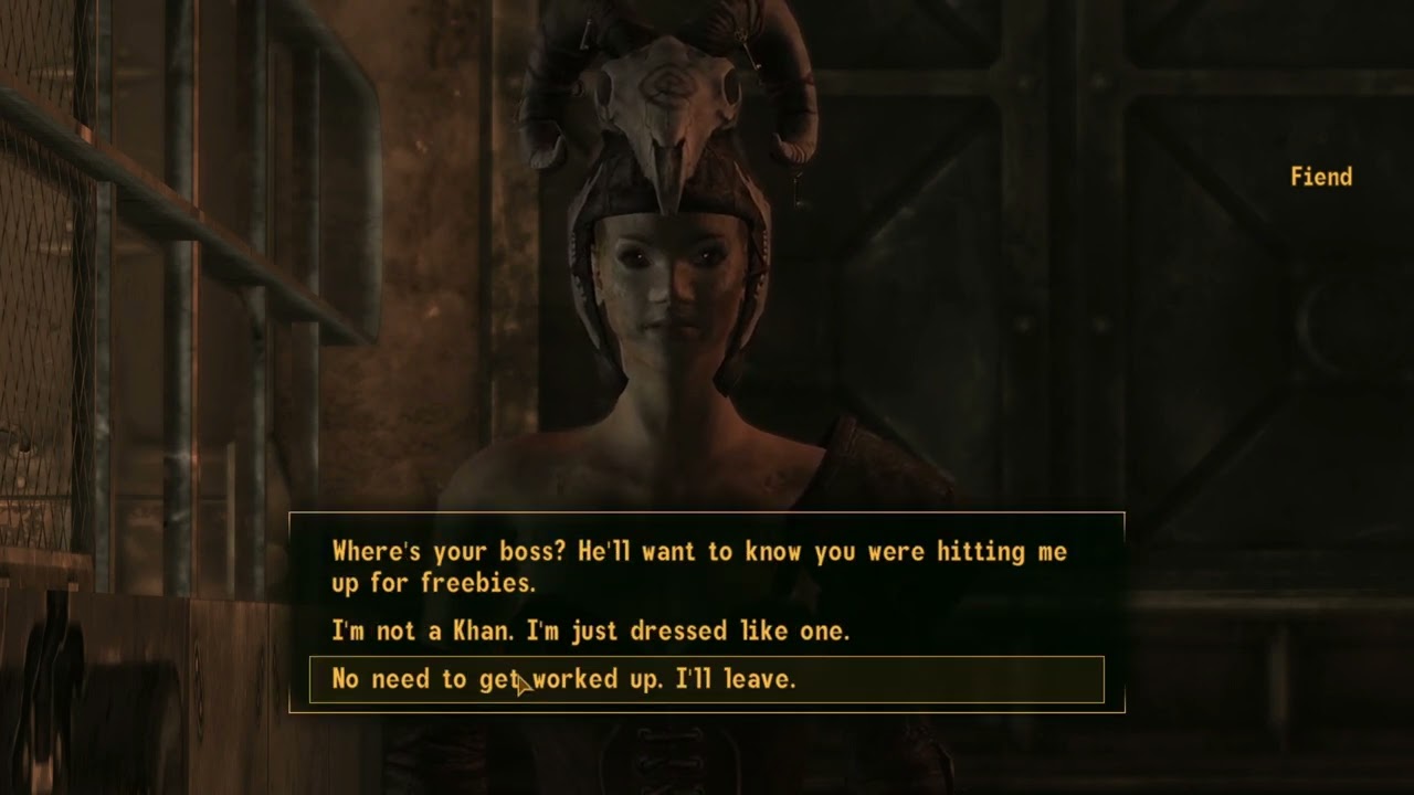 Reactions to various disguises in FNV