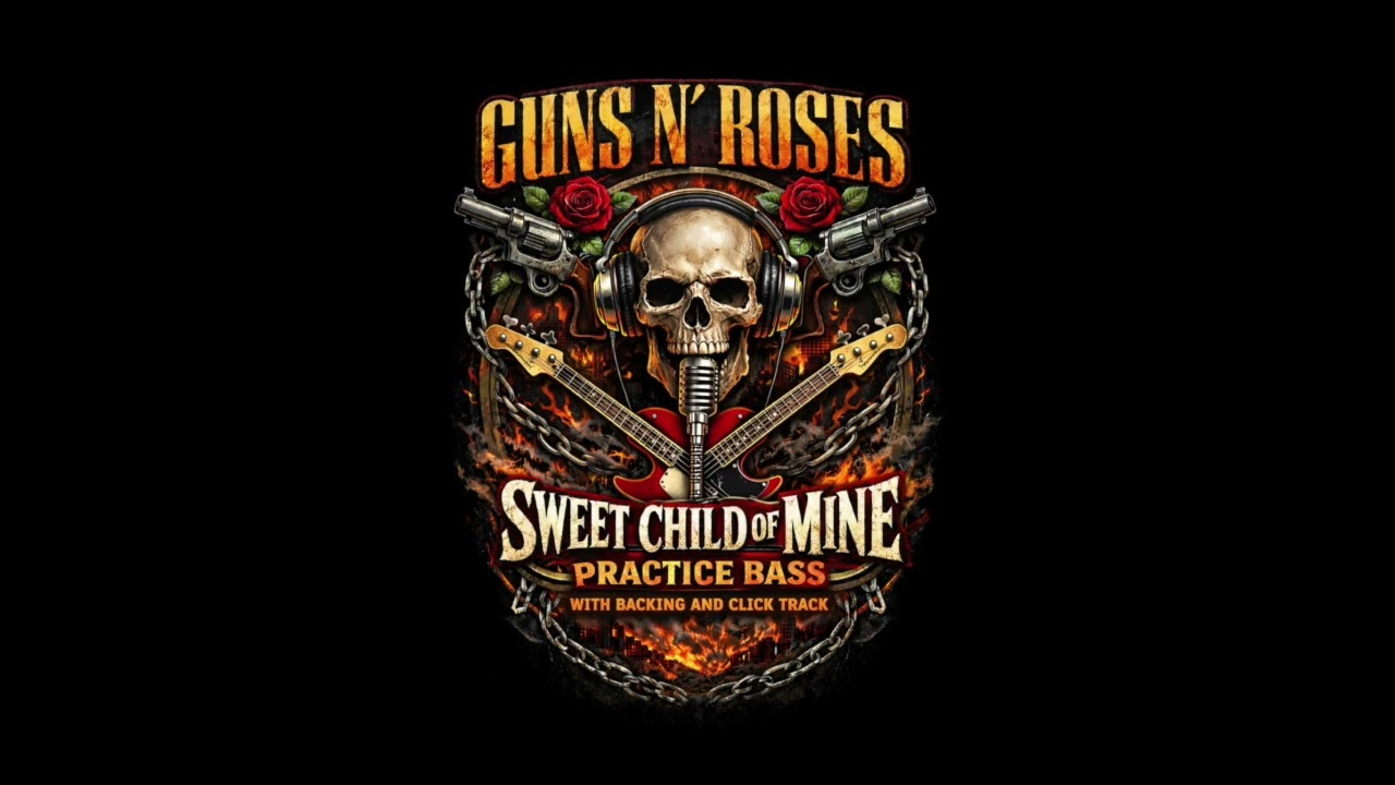Guns N' Roses - Sweet Child of Mine practice bass with a click track