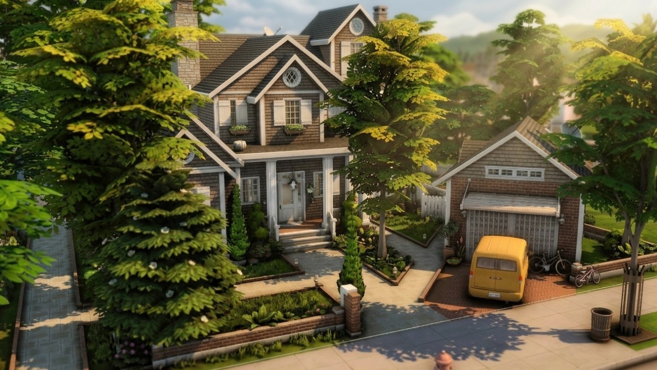 A Classic Suburban Home - The Sims 4 Stop Motion