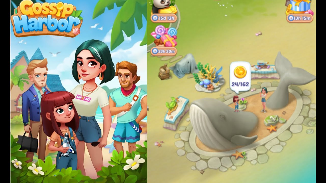 Gossip Harbor : Merge Game /🍰☕️ Day 60 Level 54 Part 60🥖🍞