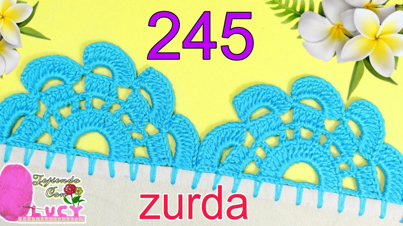 PUNTILLA 245  ZURDA/  Puntilla de una sola vuelta. Fácil, sencilla y bonita.