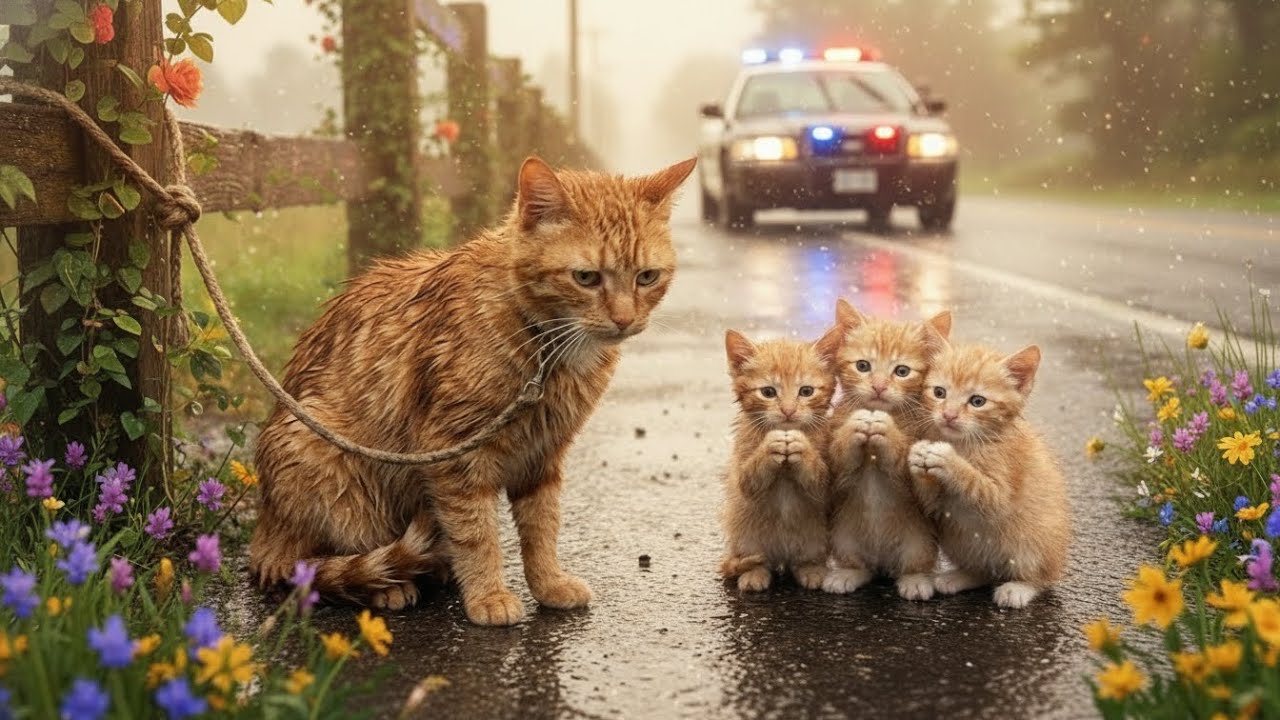 Kind Man Rescues Abandoned Mother Cat and Kittens - You Won't Believe The Ending!