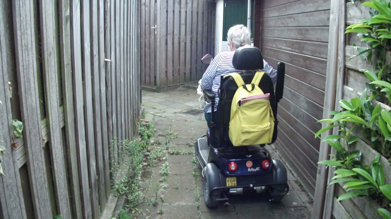 In en uitrijden scootmobiel