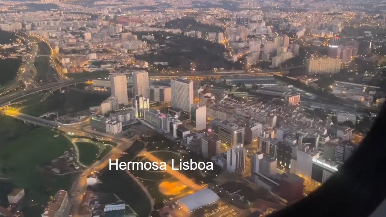 Hermosas vistas de Lisboa, aterrizando desde Valencia (España). TAP ATR72. As 1A.