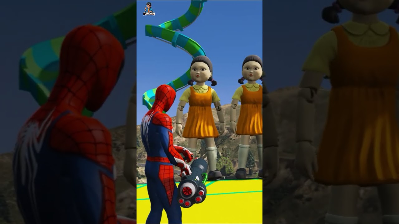 GTA 5 Epic Water Ragdolls Spiderman Jump/Fails #shorts