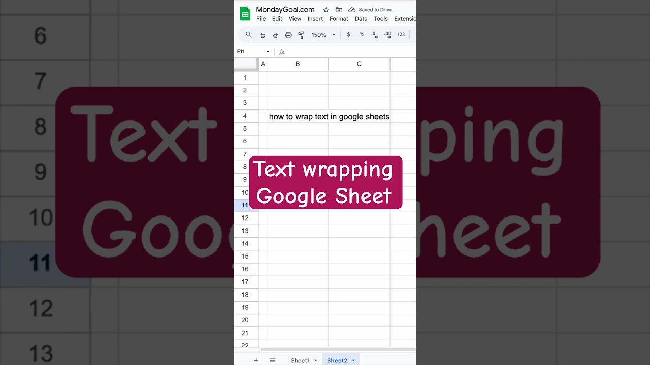 How to Wrap Text in Google Sheets (Fix Text Overflow Fast!) #spreadsheetmagic