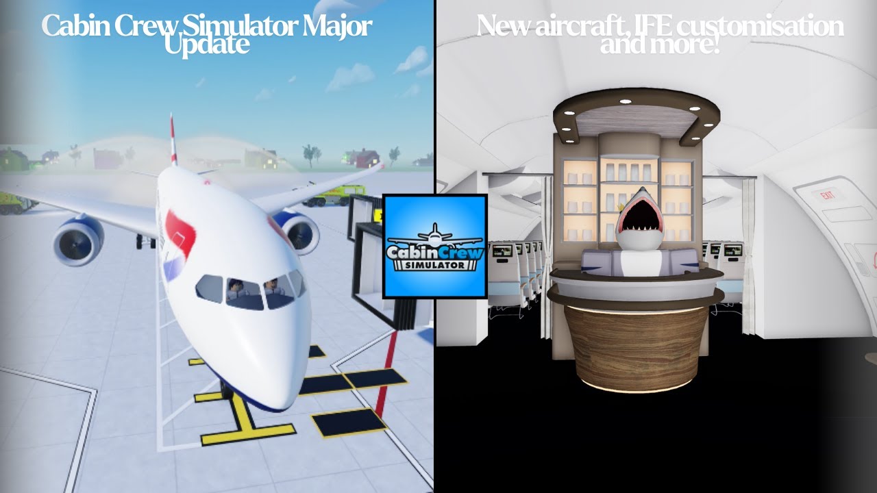 Cabin Crew Simulator Major Update (New aircraft, aircraft variant, IFE customisation and more!)