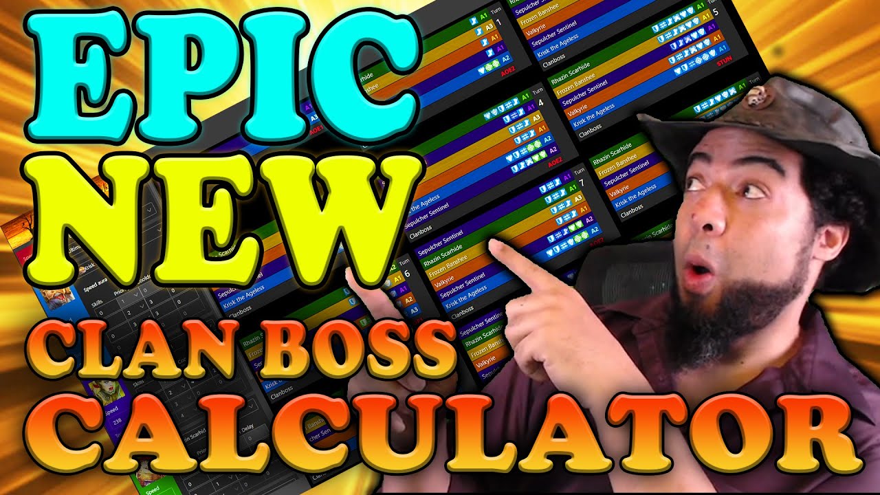 The Epic and New Clan Boss Calculator | Raid Shadow Legends