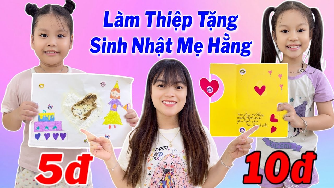 Thử Thách Làm Thiệp Tặng Sinh Nhật Mẹ Hằng