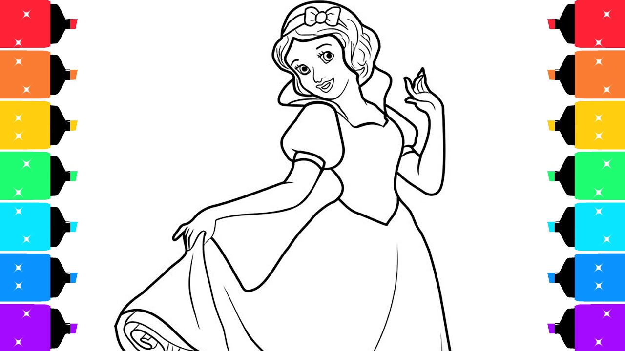 Disney Princess Coloring Pages | Coloring Snow White