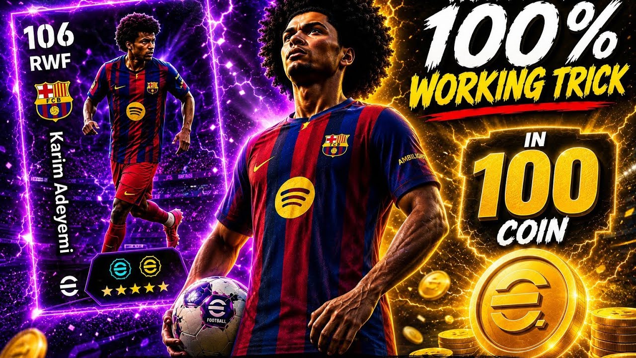 TRICK TO GET KARIM ADEYEMI EPIC PACK IN 100 COIN 🪙!😱 | #efootball #Epic @SS_PES2027 