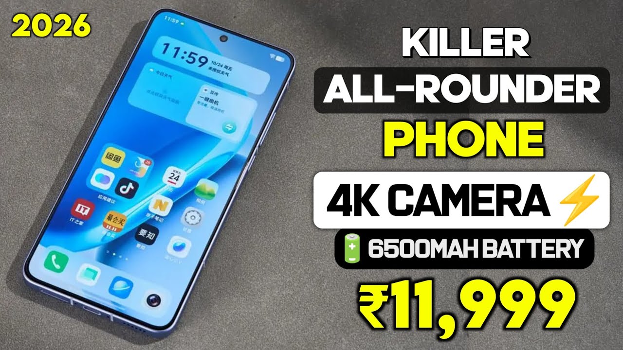 Top 5 Best 5G Phone Under 12,000 In 2026 | Best Camera Phone Under 12K In January | 4K + 6500mAH🔋