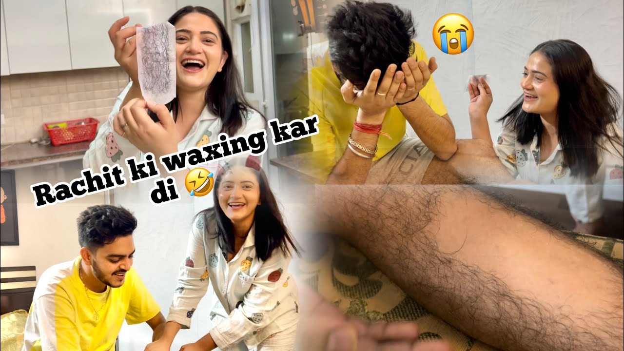 Waxing prank on Rachit 🤣/ Gone wrong 😑 || Vlog || Sibbu Giri