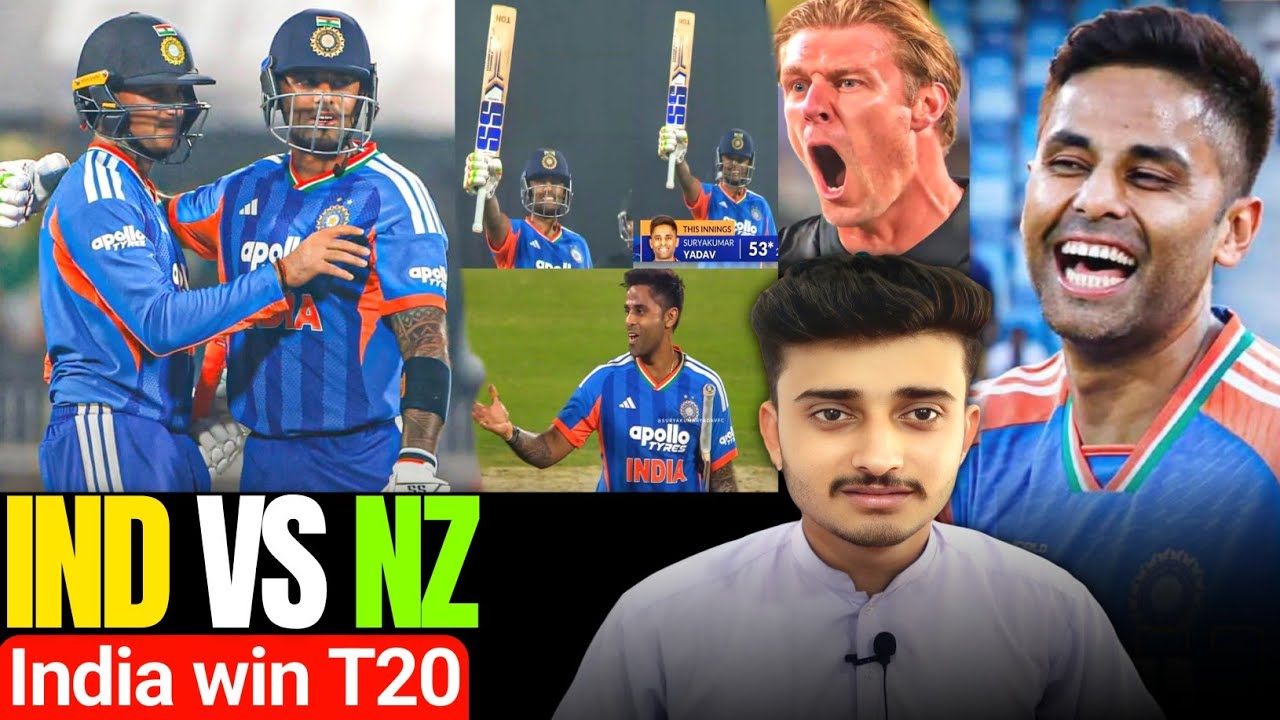 IND Beat NZ 3rd T20 Abhishek Sharma Hits Fastest Fifty 152 10 Over Main Chase Kar liya PAK Reaction