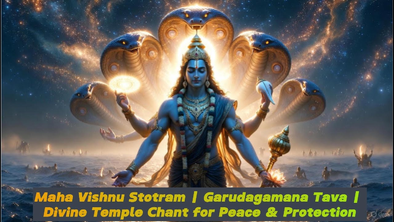 Maha Vishnu Stotram | Garudagamana Tava | Divine Temple Chant for Peace & Protection