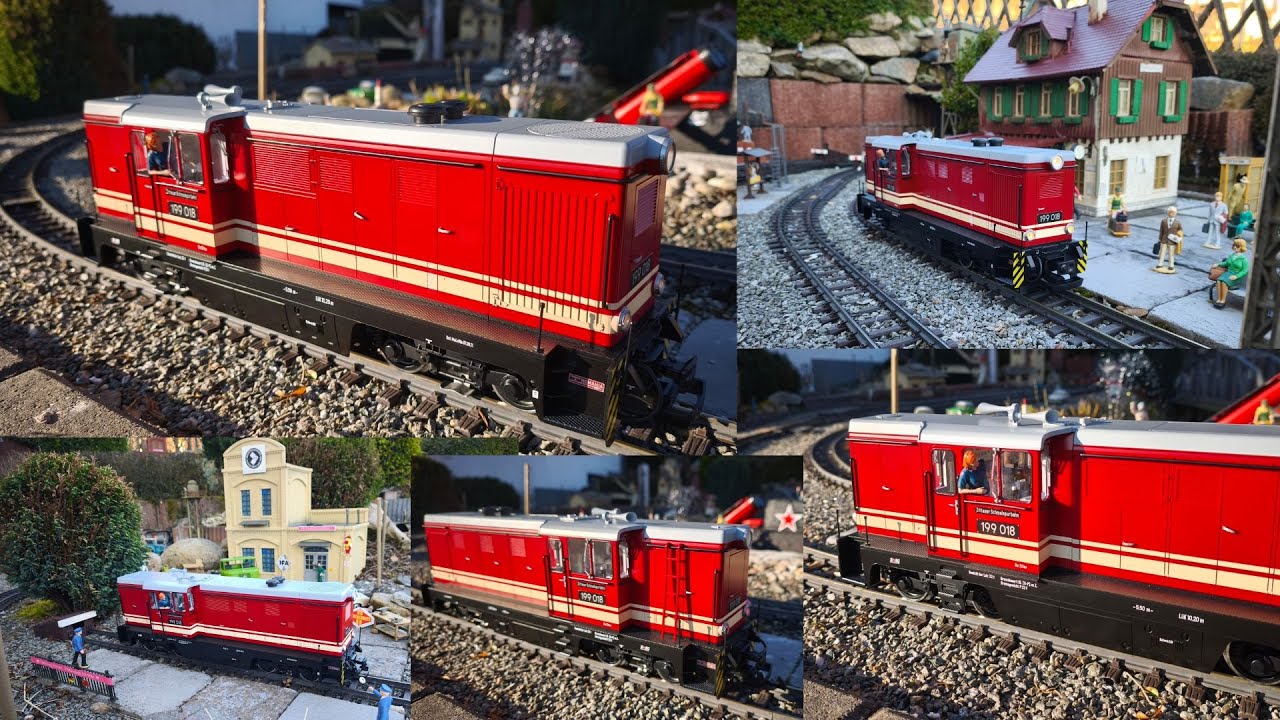 🚂Neu😎LGB/Märklin L 45 H🚂Rollout🚂Erste Testfahrt🚂LGB Schmalspur Diesellok 26450🚂 auf der Gartenbahn🚂🎅
