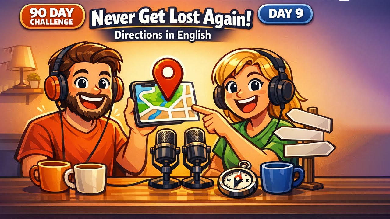 Never Get Lost Again! 🗺️ English Directions & Prepositions Explained day 9