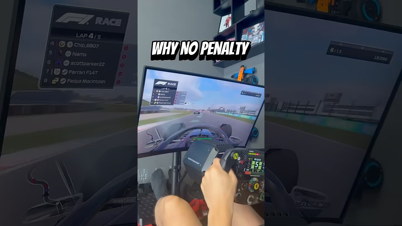 SHOULD THIS BE A PENALTY #f1simracing #thrustmaster #sf1000 #f124