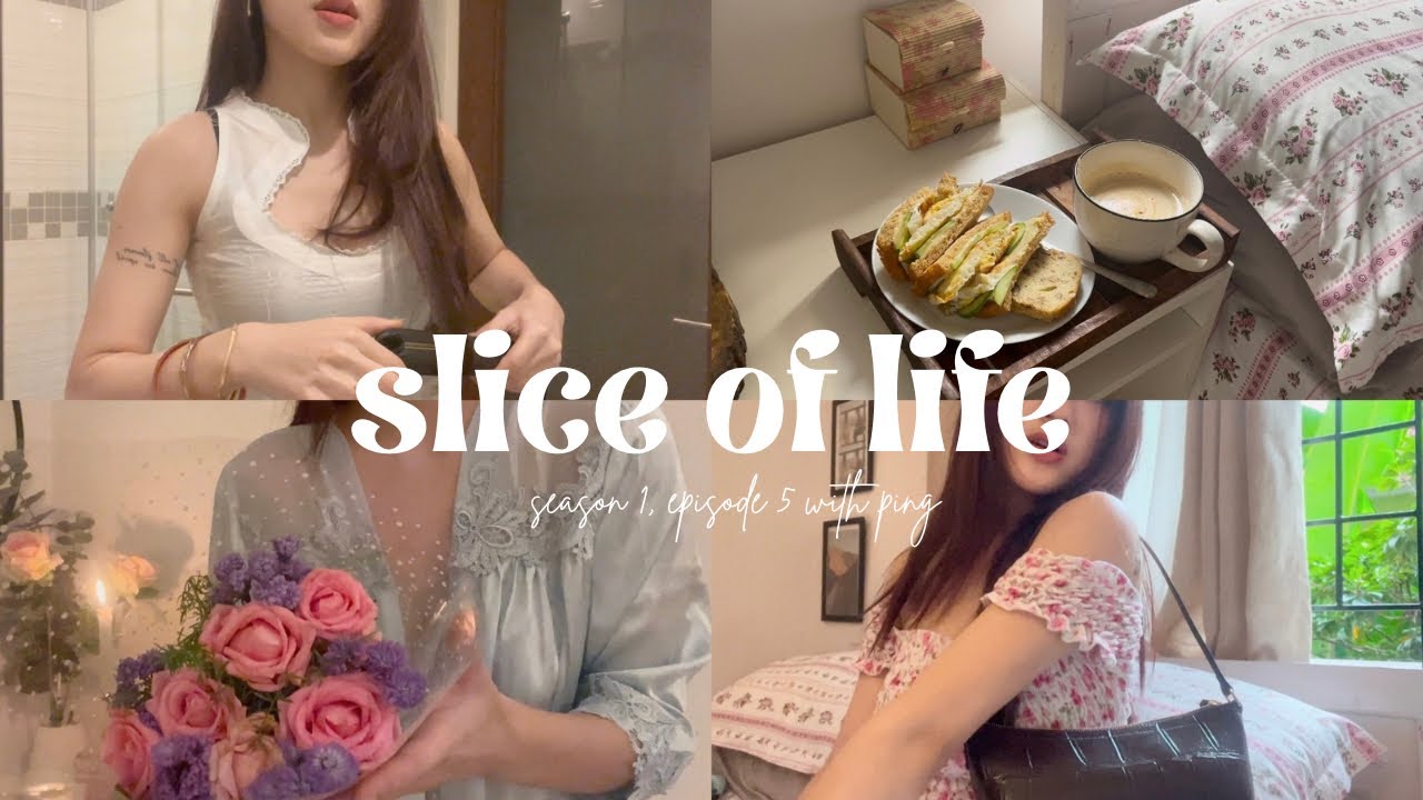 Productive Yet Cozy Day at Home | Vlog: Breakfast, Flowers, Work & Shoot Day📷🤍☕️🥢