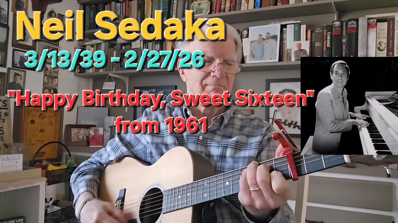 Tribute to Neil Sedaka - Happy Birthday Sweet Sixteen (1961) / Acoustic Cover by Mike Brookbank