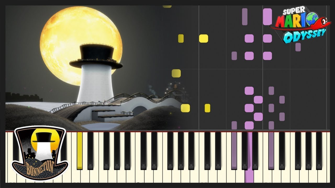 Cap Kingdom (Bonneton) | Super Mario Odyssey | Piano Cover (+ Sheet Music)