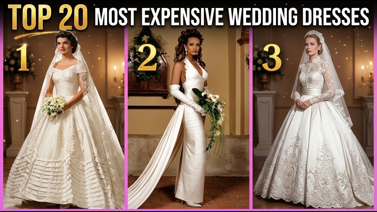 Top 20 Most Beautiful Celebrity Wedding Dresses! (1950s&ndash;1990s)