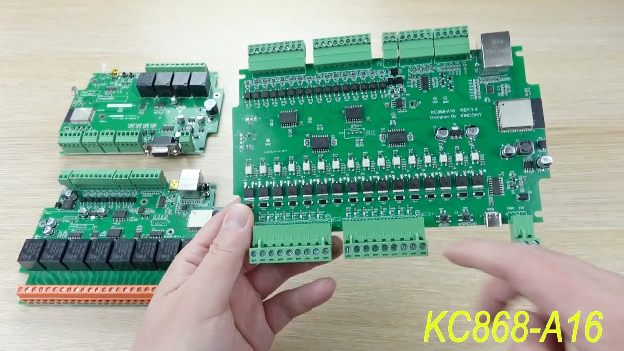 Выпущен релейный модуль домашней автоматизации KC868-A16 ESP32!