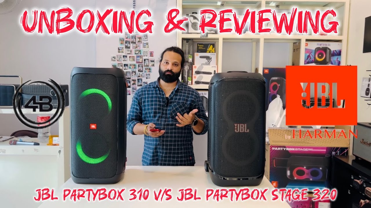 Jbl Partybox stage 320 vs jbl Partybox 310 comparison #unboxing & #trending #reviewing